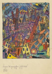 Początek XX wieku, ok. 1923 (akwarela i pastel)