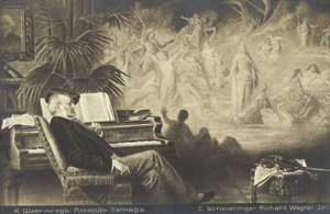 Sen Richarda Wagnera autorstwa Karl or Carl the Younger Schweninger