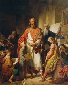 Karol Wielki beszta złych uczniów, 1855.