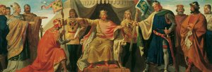 Friedrich Barbarossa enfeoffs Heinrich Jasomirgott i Heinrich lew