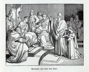 Beatrice weszła na sejm, 1882 r. autorstwa Kaspar Oertel