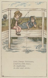 Little Tommy Tittlemouse (kolor lito) autorstwa Kate (after) Greenaway