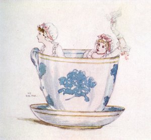 „Spokój w filiżance herbaty” Kate Greenaway autorstwa Kate Greenaway