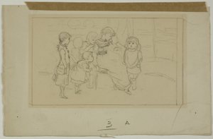 Grupa dzieci autorstwa Kate Greenaway