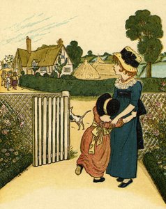 Słuchać uważnie! Słuchać uważnie! Psy autorstwa Kate Greenaway