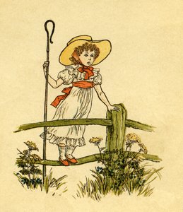 Mały Bo-peep przegrał autorstwa Kate Greenaway