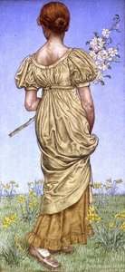 Wiosna, Kwiat (akwarela) autorstwa Kate Greenaway