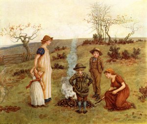 Ogień kija autorstwa Kate Greenaway autorstwa Kate Greenaway