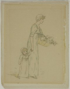 Kobieta z dzieckiem autorstwa Kate Greenaway