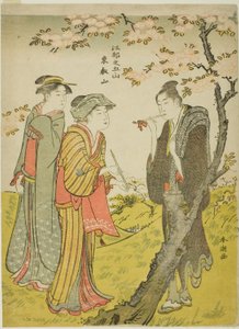 Toei Hill (Toeizan), z serii „Pięć wzgórz Edo (Koto no gozan)” autorstwa Katsukawa Shuncho