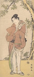 Niezidentyfikowany aktor jako smutna osoba z gołymi nogami i stopami, ca. 1793.