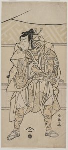 Ichikawa Monnosuke dobry jako samuraj autorstwa Katsukawa Shunei