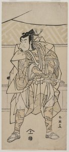Monnosuke Ichikawa, jestem samurajem, 1791. autorstwa Katsukawa Shunei