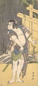 Kabuki Aktor Sakata Hangoro III jako wyjęty spod prawa, ca. 1791.