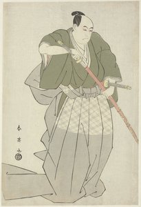 Momonoi Wakasanosuke dobywający miecza Momonoi Wakasanosuke dobywa jednego ze swoich dwóch mieczy