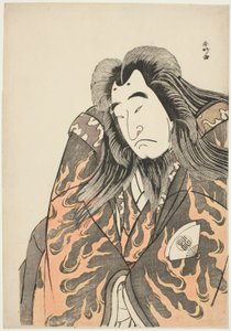 Aktor Onoe Matsusuke I jako emerytowany cesarz Sutoku autorstwa Katsukawa Shunkо̄
