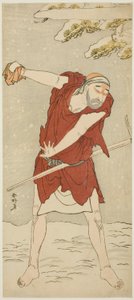 Aktor Onoe Matsusuke I w roli mnicha w "Courtesan: Kerria Roses at Ide" ("Keisei Ide no yamabuki")