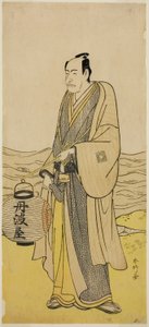 Aktor Ichikawa Danjuro V jako Tambaya Suketaro w sztuce On