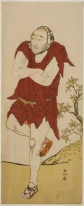 Aktor Onoe Matsusuke I jako mnich mendykant (Gannin Bozu) w sztuce Keisei Ide no Yamabuki, wystawionej w teatrze Nakamura w piątym miesiącu 1787 r. autorstwa Katsukawa Shunkо̄