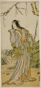 Aktor Segawa Kikunojo III jako Yamauba w sztuce Otokoyama Furisode Genji, wystawionej w teatrze Kiri w jedenastym miesiącu 1785 r.