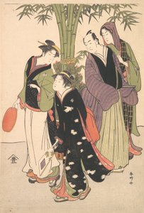Kabuki Ac i rs Segawa Chryzantema Kobieta Dobry pomysł d Ichikawa Pon transparent dobry pomysł . . , komar. 1790. autorstwa Katsukawa Shunko