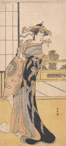Aktor Segawa Kikunojo III miejsce w roli kobiecej, ca. 1780.