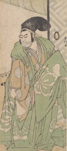 Pierwszy Nakamura Nakazo w roli Ko no Moronao, czerwiec 1786. autorstwa Katsukawa Shunko