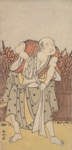 Drugi Nakamura Sukegoro jako starzec, ca. 1788. autorstwa Katsukawa Shunko