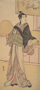 Trzeci Sawamura Sojuro w roli Shirai Gonpachi, 2 miesiąc, autorstwa Katsukawa Shunko