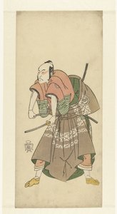 Aktor Sawamura Sojuro II gotowy do walki autorstwa Katsukawa Shunsho