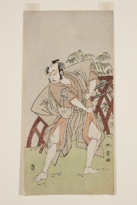 Aktor Nakamura J?z? II (kolorowy drzeworyt) autorstwa Katsukawa Shunsho