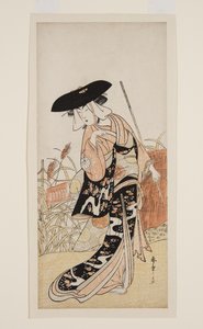 Ac i r Segawa Chrysanthemum Woman Good As Fox Chrysanthemum (Chrysanthemum-Gitsune) autorstwa Katsukawa Shunsho
