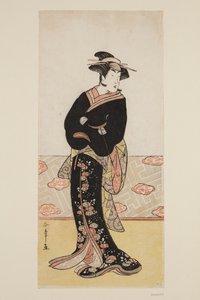 Aktor Segawa III jako Ohan (kolorowy drzeworyt) autorstwa Katsukawa Shunsho