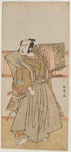 Ichimura Uzaemon IX jako Soga no Juro autorstwa Katsukawa Shunsho
