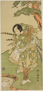 Aktor Ichikawa Danjuro V w niezidentyfikowanej roli autorstwa Katsukawa Shunsho