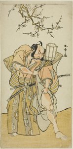 Aktor Ichikawa Danzo IV jako Kamakura no Gongoro Kagemasa, w piątej scenie spektaklu Date Nishiki Tsui no Yumitori (Dandyjski brokat: Przeciwni wojownicy), wystawiony w Teatrze Morita w jedenastym miesiącu, 1778 autorstwa Katsukawa Shunsho