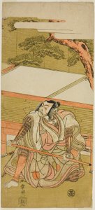 Aktor Ichikawa Ebizo III jako Akushichibyoe Kagekiyo (?) w sztuce Wada Sakamori Eiga Kagami (?), wystawiony w Teatrze Nakamura (?) w trzecim miesiącu 1773 (?) autorstwa Katsukawa Shunsho