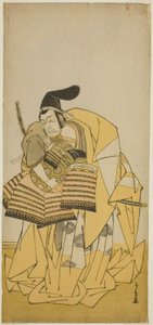 Winogronowy barwnik Ichikawa Dobry jak Kudo Saemon Suketsune TE PAY CAMRY Słowa związane z przodkami, wygłoszone u Ichimura, członka Pierwszej Bramy, 1776 r. autorstwa Katsukawa Shunsho