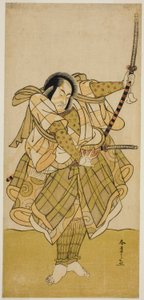 Aktor Ichikawa Monnosuke II w niezidentyfikowanej roli autorstwa Katsukawa Shunsho