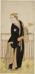 Aktor Ichikawa Yaozo III jako Oboshi Yuranosuke w sztuce Kanadehon Chushingura, wystawionej w Teatrze Nakamura w piątym miesiącu, 1786 autorstwa Katsukawa Shunsho