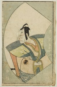 Aktor Matsumoto Koshiro II, z „Księgi obrazkowej fanów sceny (Ehon butai ogi)” autorstwa Katsukawa Shunsho