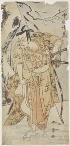 Aktor Nakamura Ju_zo_ w roli samuraja autorstwa Katsukawa Shunsho