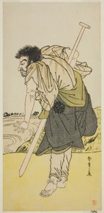 Aktor Nakamura Nakazo I jako mnich renegat Dainichibo w sztuce Edo Meisho Midori Soga, wystawionej w Teatrze Morita w drugim miesiącu, 1779 autorstwa Katsukawa Shunsho