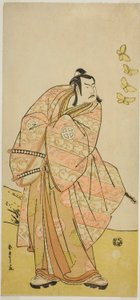 tee a c i r Ota ni hiroji ii s roll nowy ro i ranny członek tee pay flower oed festiwal Masakado, występ na tee tee Ichimura tee członek czworokąt th, 1789 autorstwa Katsukawa Shunsho