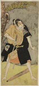 Aktor Sawamura Sojuro II jako wyjęty spod prawa autorstwa Katsukawa Shunsho