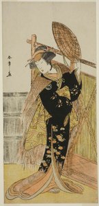 Segawa Chrysanthemum Woman Good As Michichiba Członek Higashi no Mori Sakae Kusunoki Wystąpił w Ichimura Członek Te Event Month, 1779 autorstwa Katsukawa Shunsho