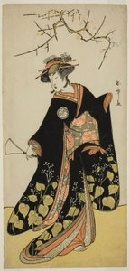 Sztuka Shitenno Tonoi no Kisewata (?), wystawiona w Teatrze Nakamura (?) w jedenastym miesiącu, (?) autorstwa Katsukawa Shunsho