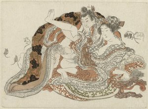 Kocham parę i szczury? autorstwa Katsushika Hokusai (possibly)