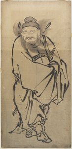(Sho_ki Demon Quell), połowa XVIII-połowa XIX wieku autorstwa Katsushika Hokusai