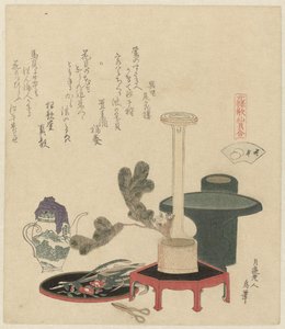 Kompozycja kwiatowa autorstwa Katsushika Hokusai
